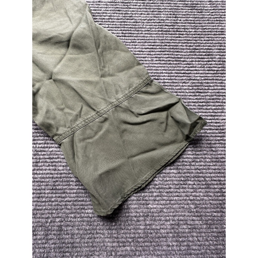 Westbound Shirt Womens Medium Olive Green Tencel Lyocell Button Front Tunic Top - Picture 12 of 13